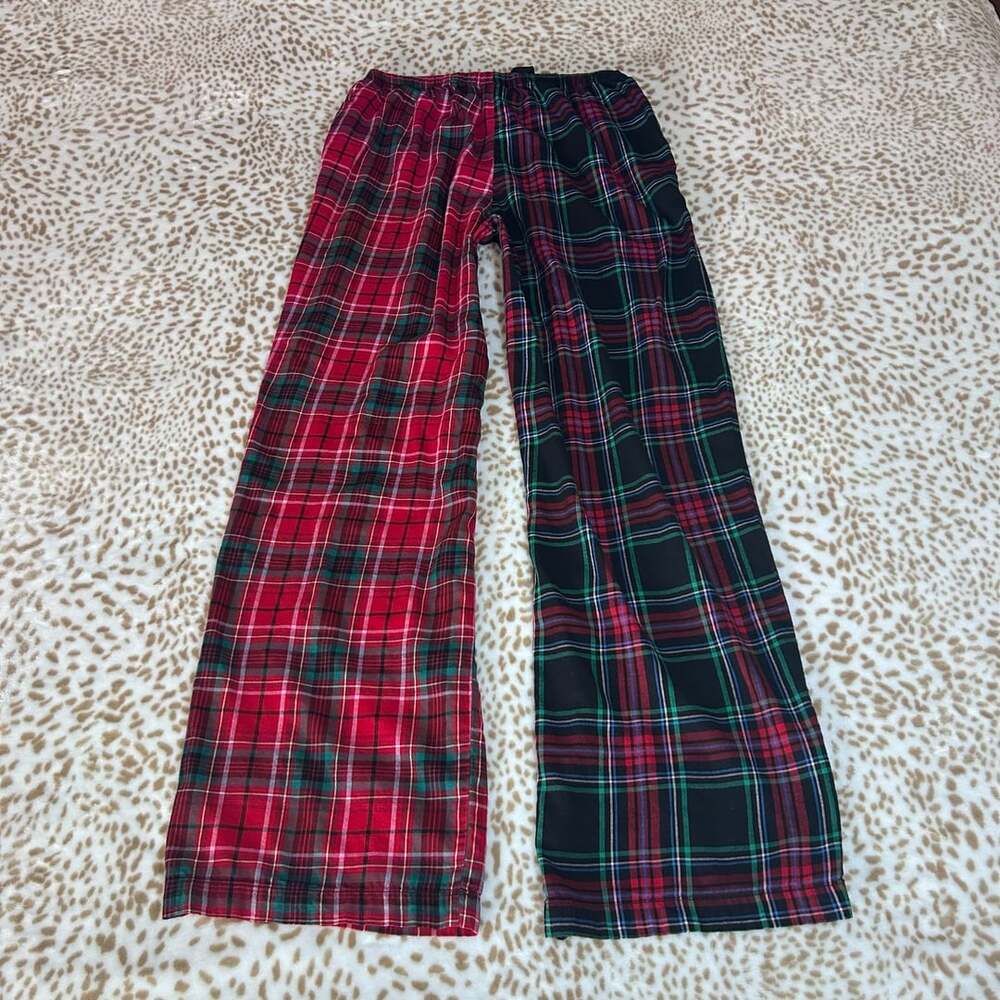 Victoria's Secret Red and Black Plaid Flannel Pajama Pants XS